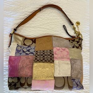 COACH Hobo Patchwork Shoulder Bag